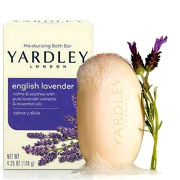 NEW 3 English Lavender Moisturizing Bath Face Bar Vintage Scent Sensitive Skin - Picture 5 of 10